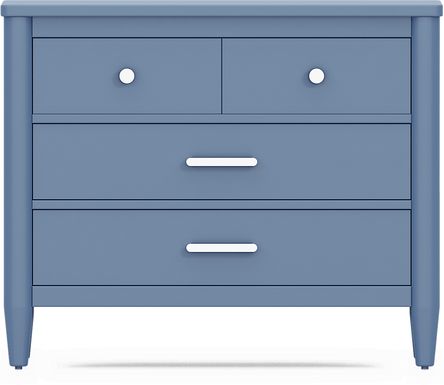 Kids Modern Colors Slate Blue Loft Chest