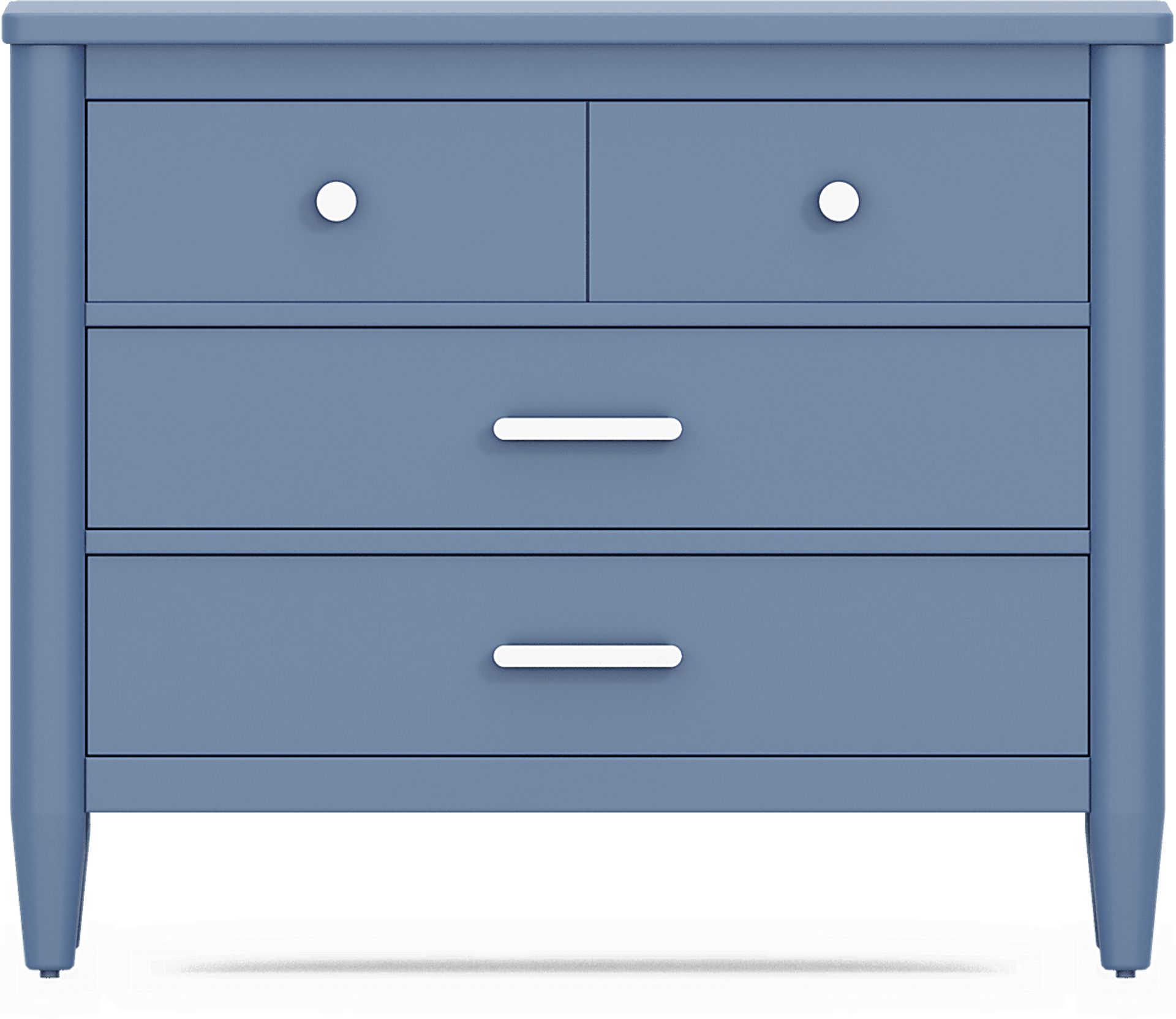 Kids Modern Colors Slate Blue Loft Chest - Image 1