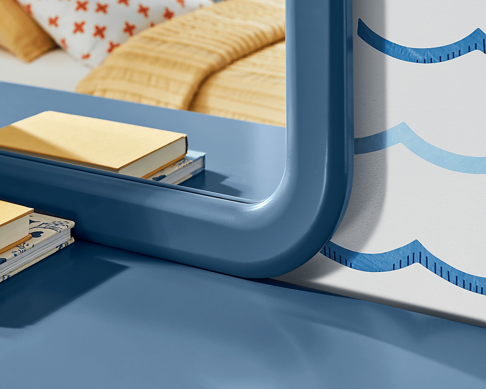 Kids Modern Colors Slate Blue Mirror - Image 4