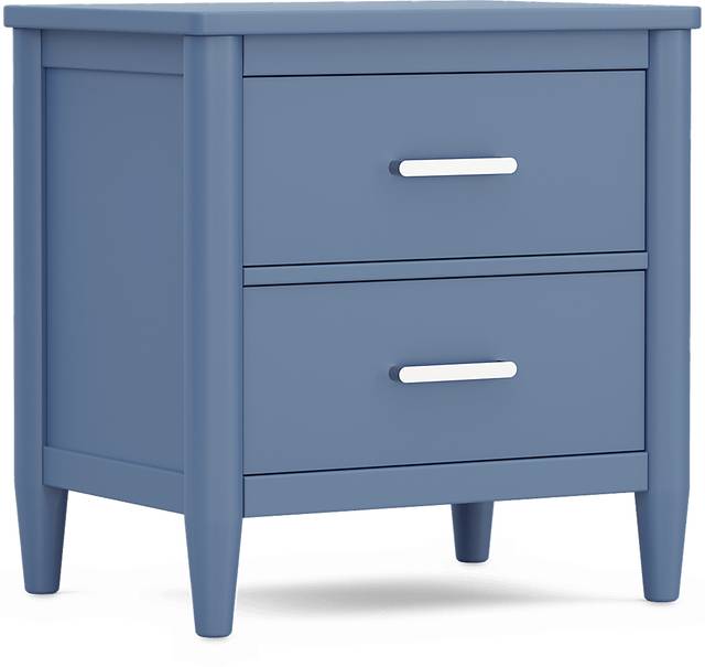 Kids Modern Colors Slate Blue Nightstand - Thumbnail - Image 2