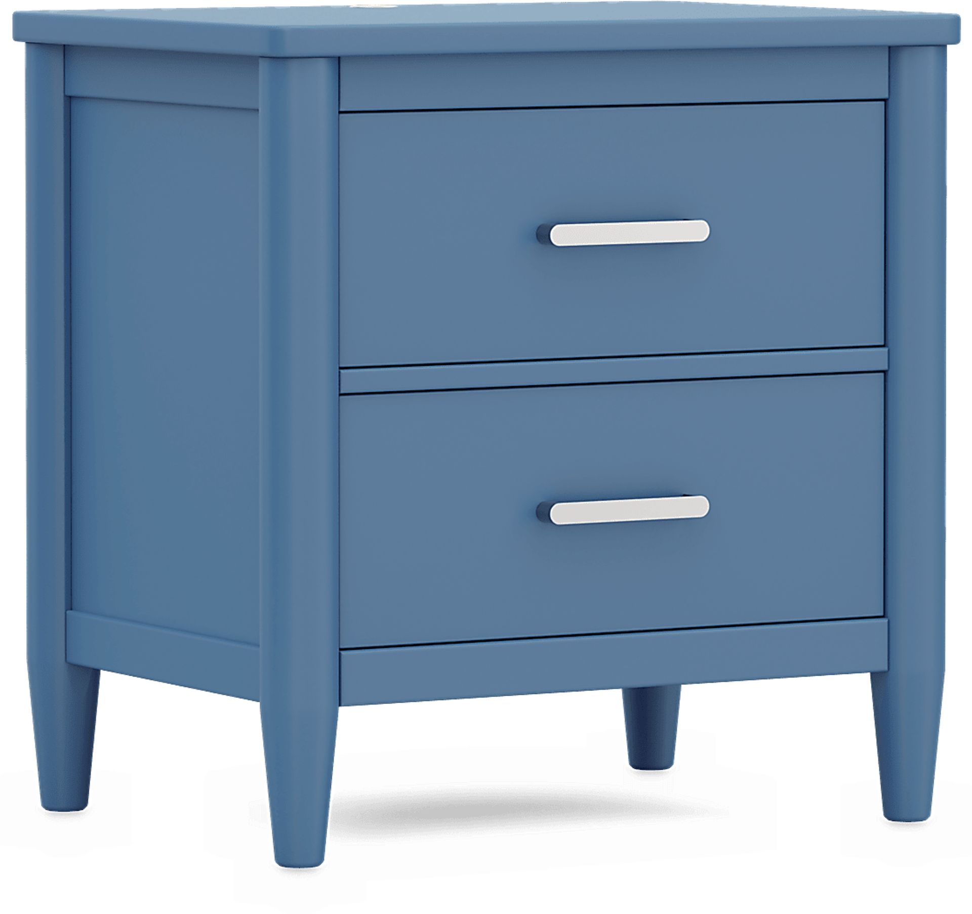 Kids Modern Colors Slate Blue Nightstand - Image 2