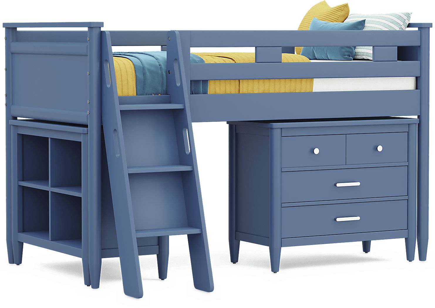 Kids Modern Colors Twin Panel Bed - Thumbnail 4