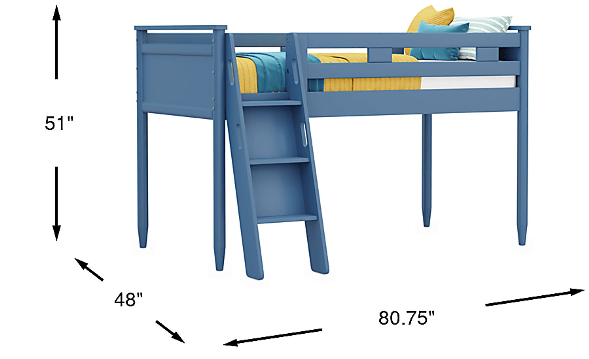 Dimension Image. Please refer to the Dimension Tab on this page for dimension details.