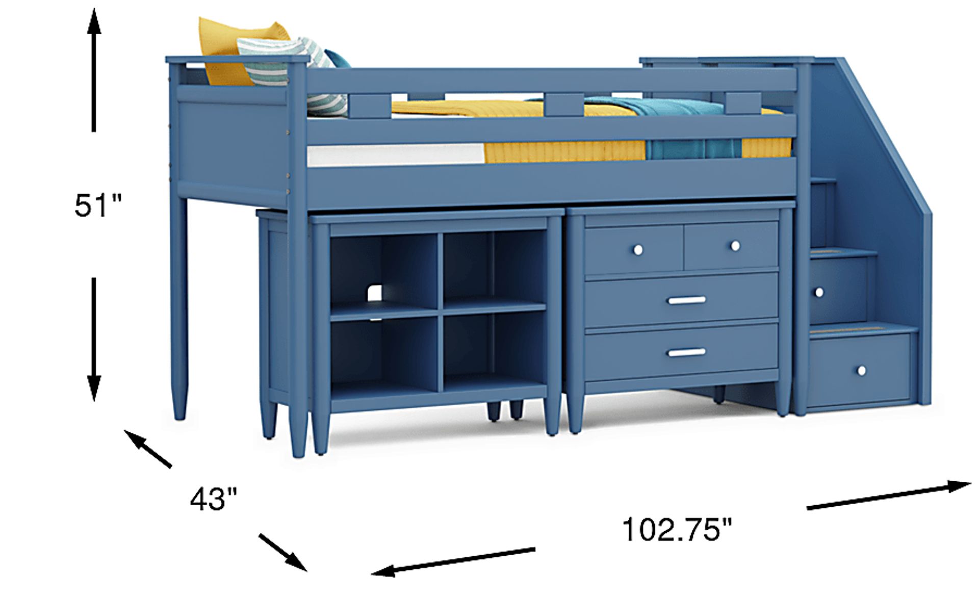 Dimension Image. Please refer to the Dimension Tab on this page for dimension details.