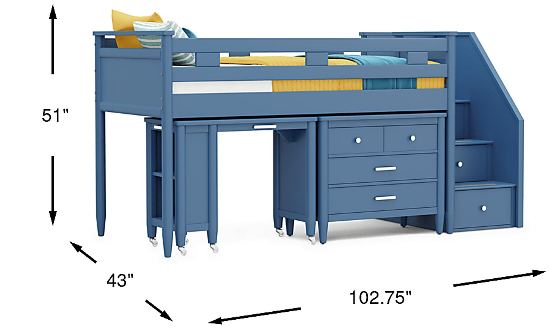 Dimension Image. Please refer to the Dimension Tab on this page for dimension details.