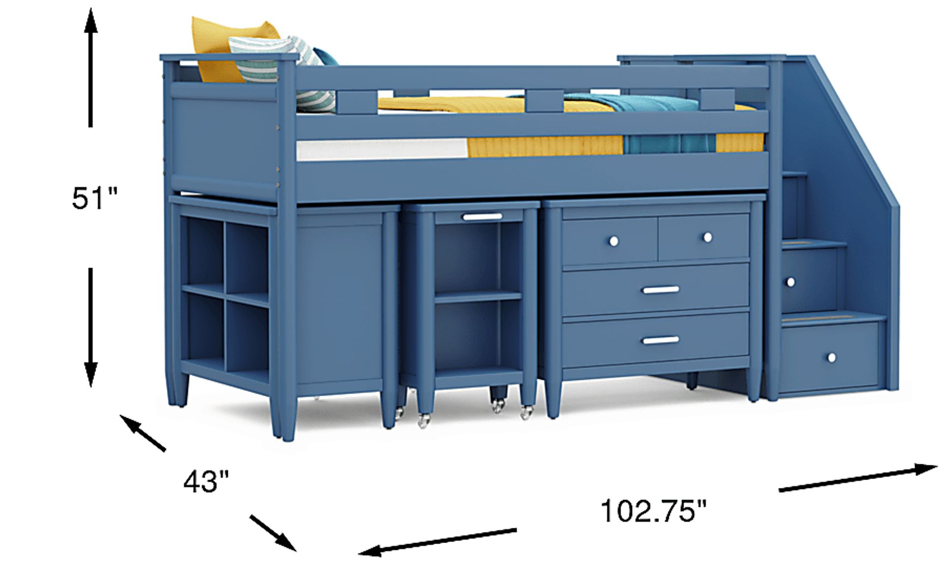 Dimension Image. Please refer to the Dimension Tab on this page for dimension details.