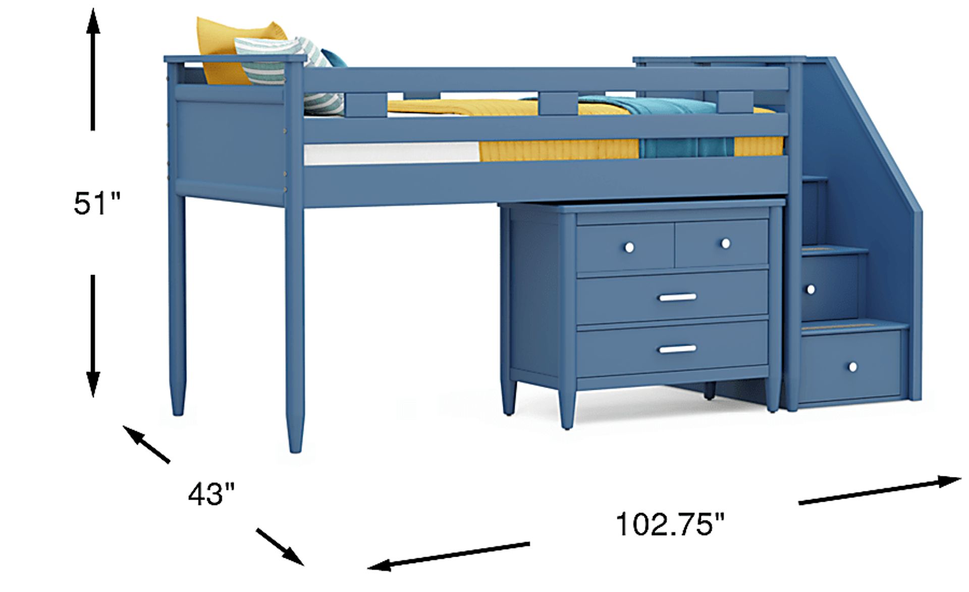 Dimension Image. Please refer to the Dimension Tab on this page for dimension details.