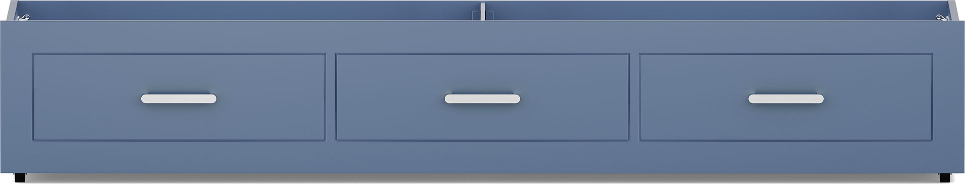 Kids Modern Colors Slate Blue Twin Storage Trundle - Image 2