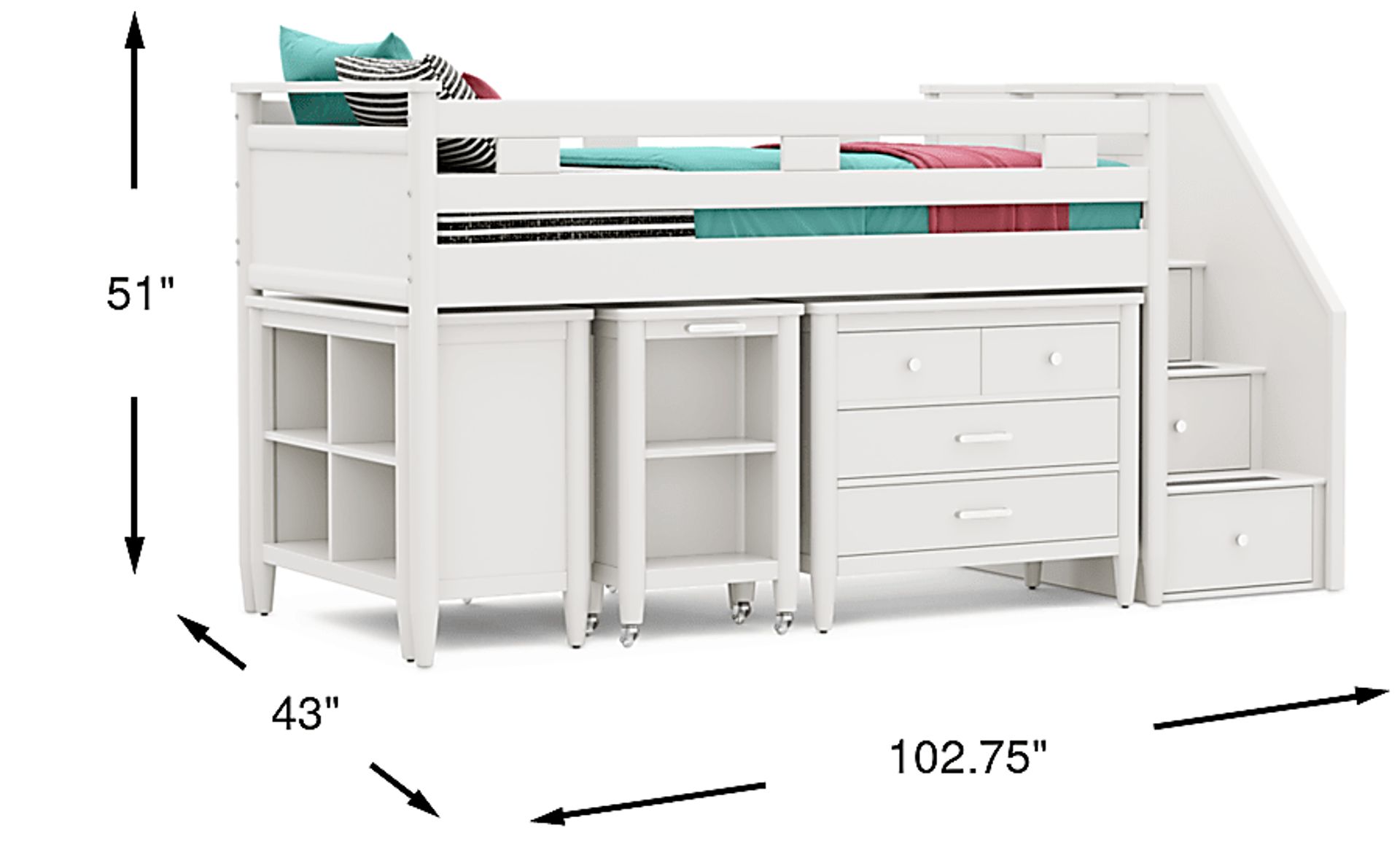 Dimension Image. Please refer to the Dimension Tab on this page for dimension details.