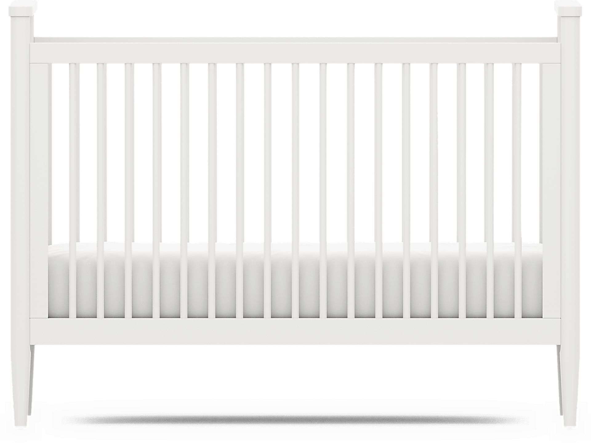 Kids Modern Colors White 3-in-1 Convertible Crib - Image 3
