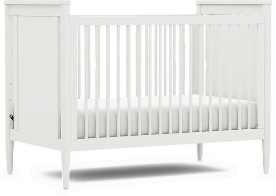 Kids Modern Colors White 3-in-1 Convertible Crib