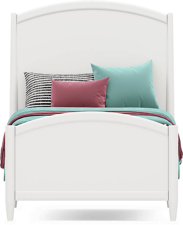 Kids Modern Colors White Twin Panel Bedroom - Thumbnail - Image 3