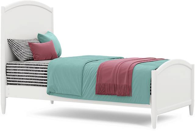 Kids Modern Colors White Twin Panel Bedroom - Thumbnail - Image 2