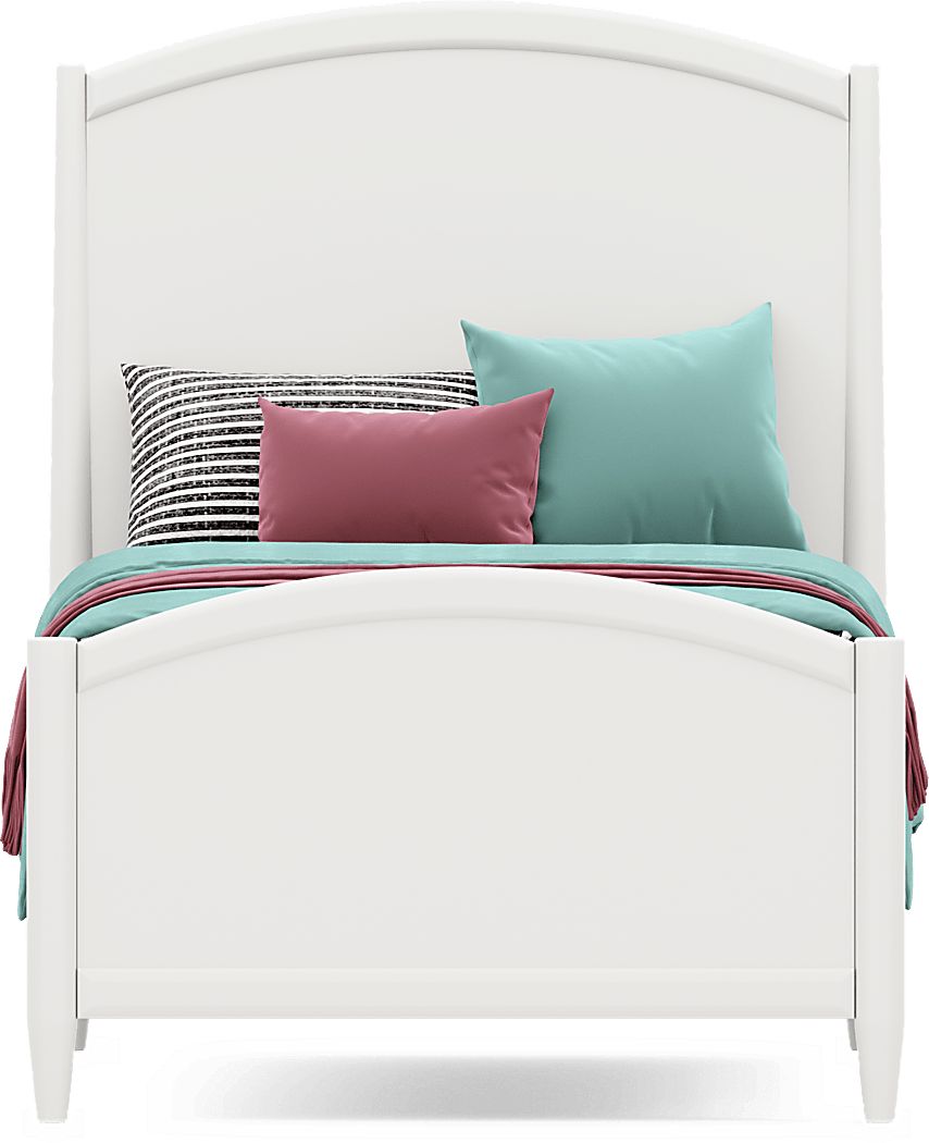 Kids Modern Colors White Twin XL Panel Bedroom - Thumbnail 4