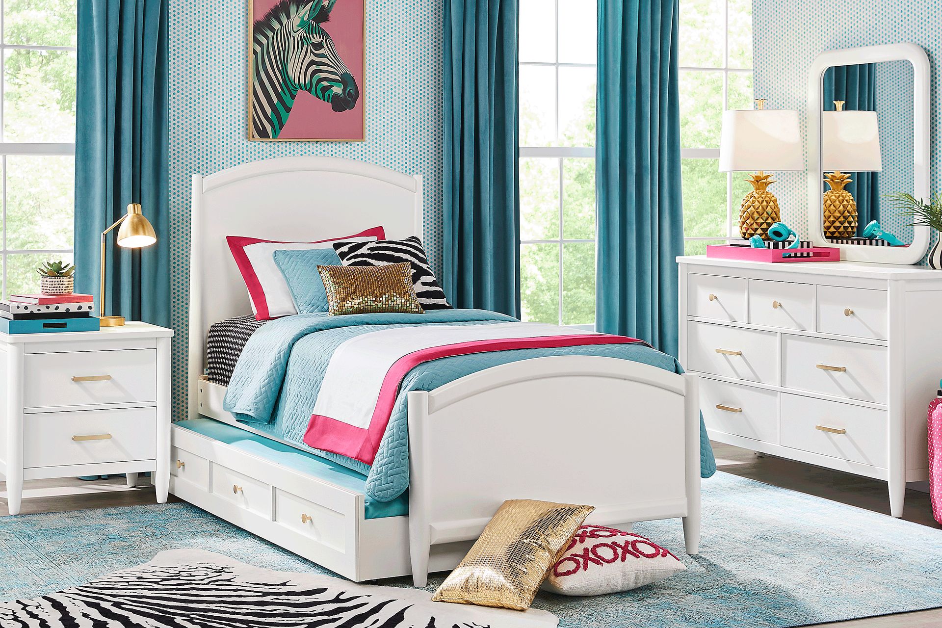 Kids Modern Colors White Dresser - Image 2