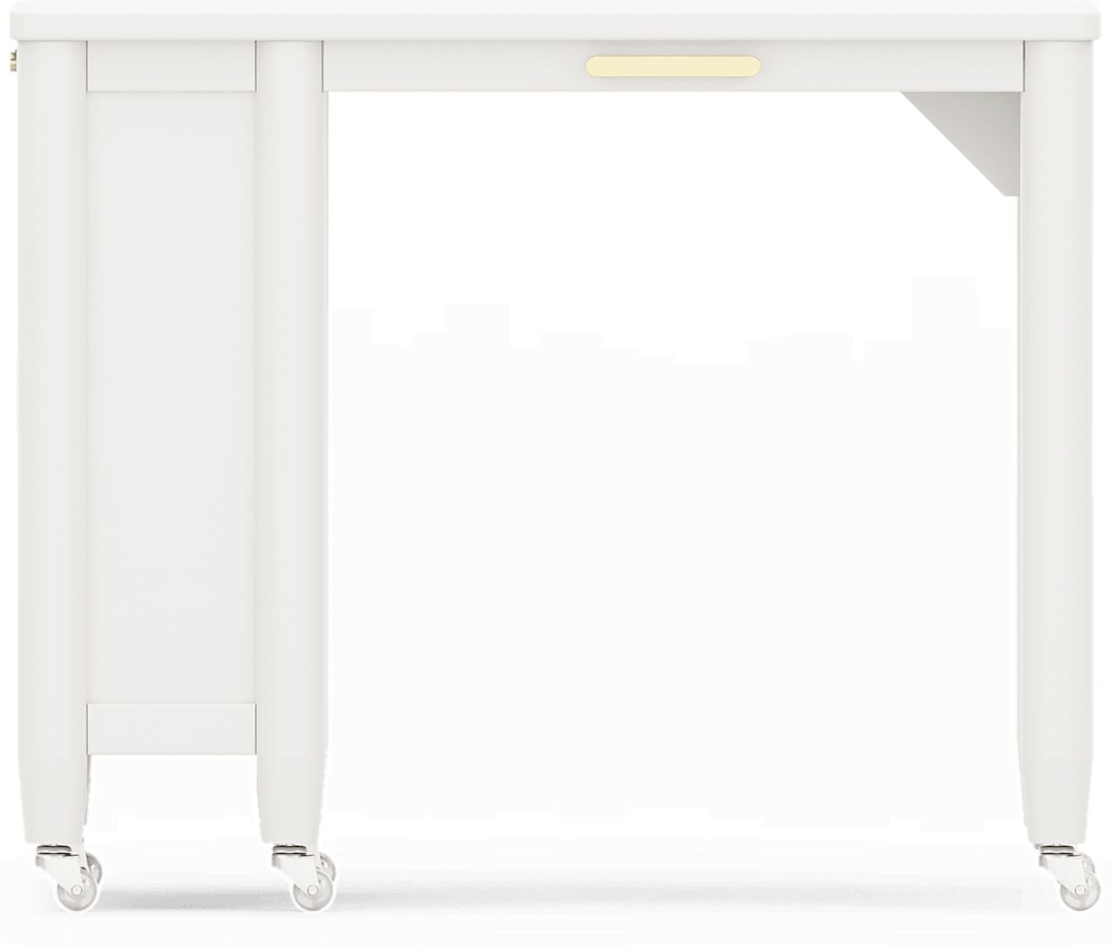 Kids Modern Colors White Caster Desk - Thumbnail 2