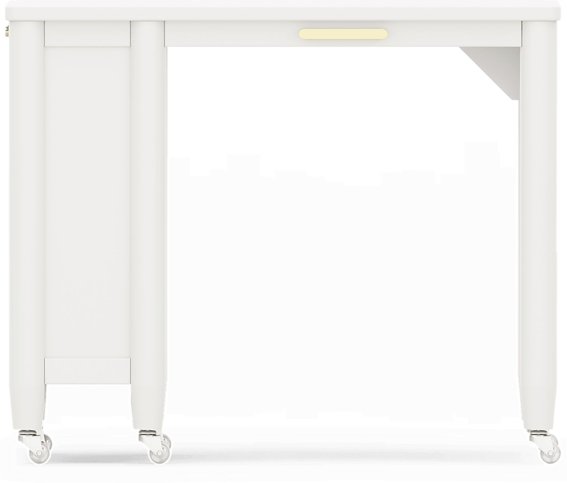 Kids Modern Colors White Caster Desk - Image 3