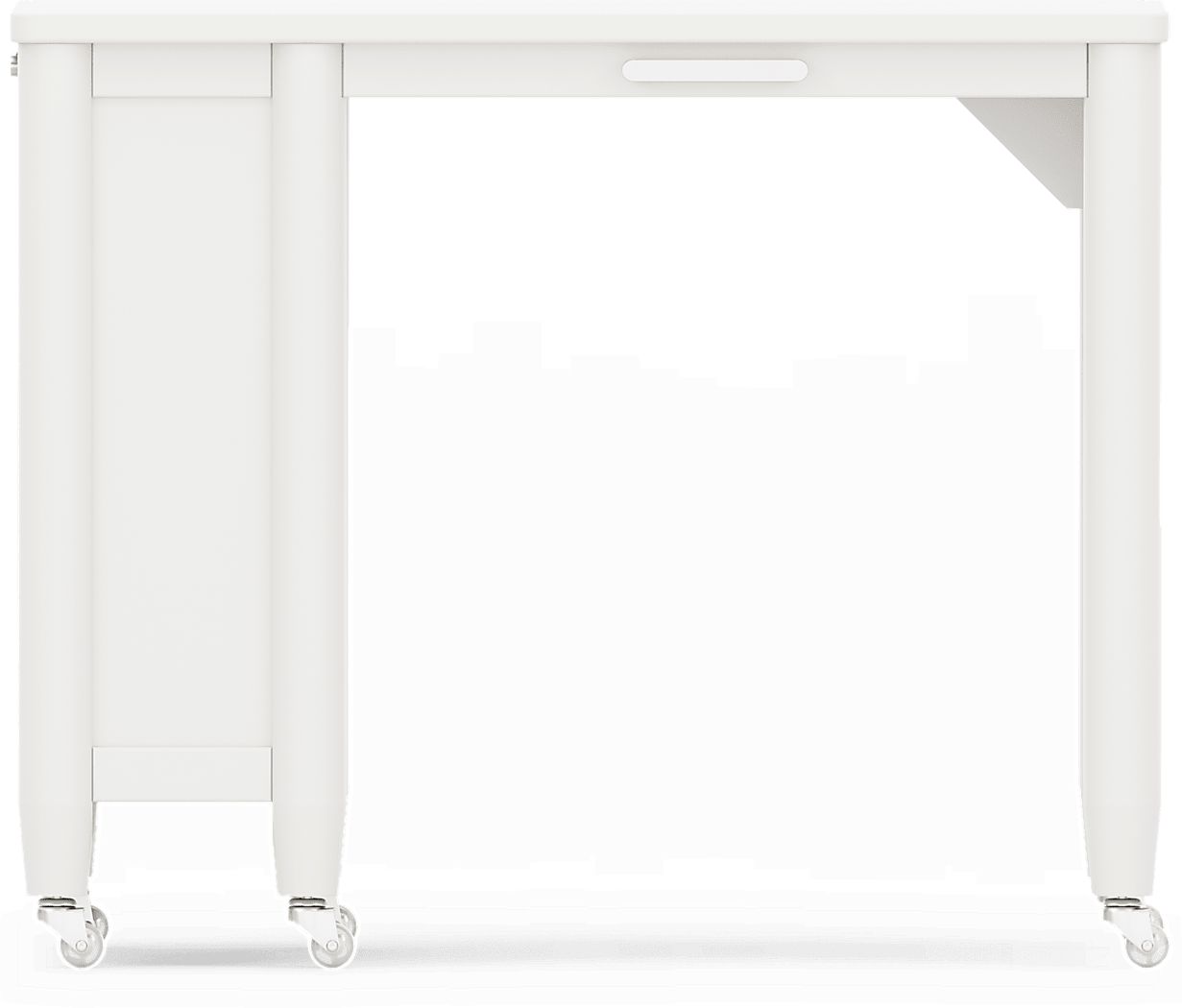 Kids Modern Colors White Caster Desk