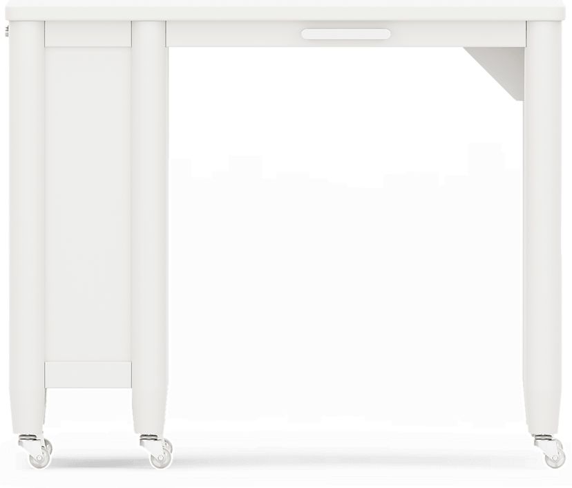 Kids Modern Colors White Caster Desk