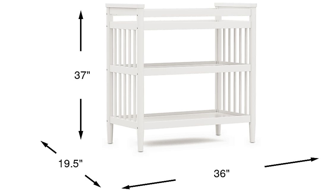 Modern Colors White Changing Table
