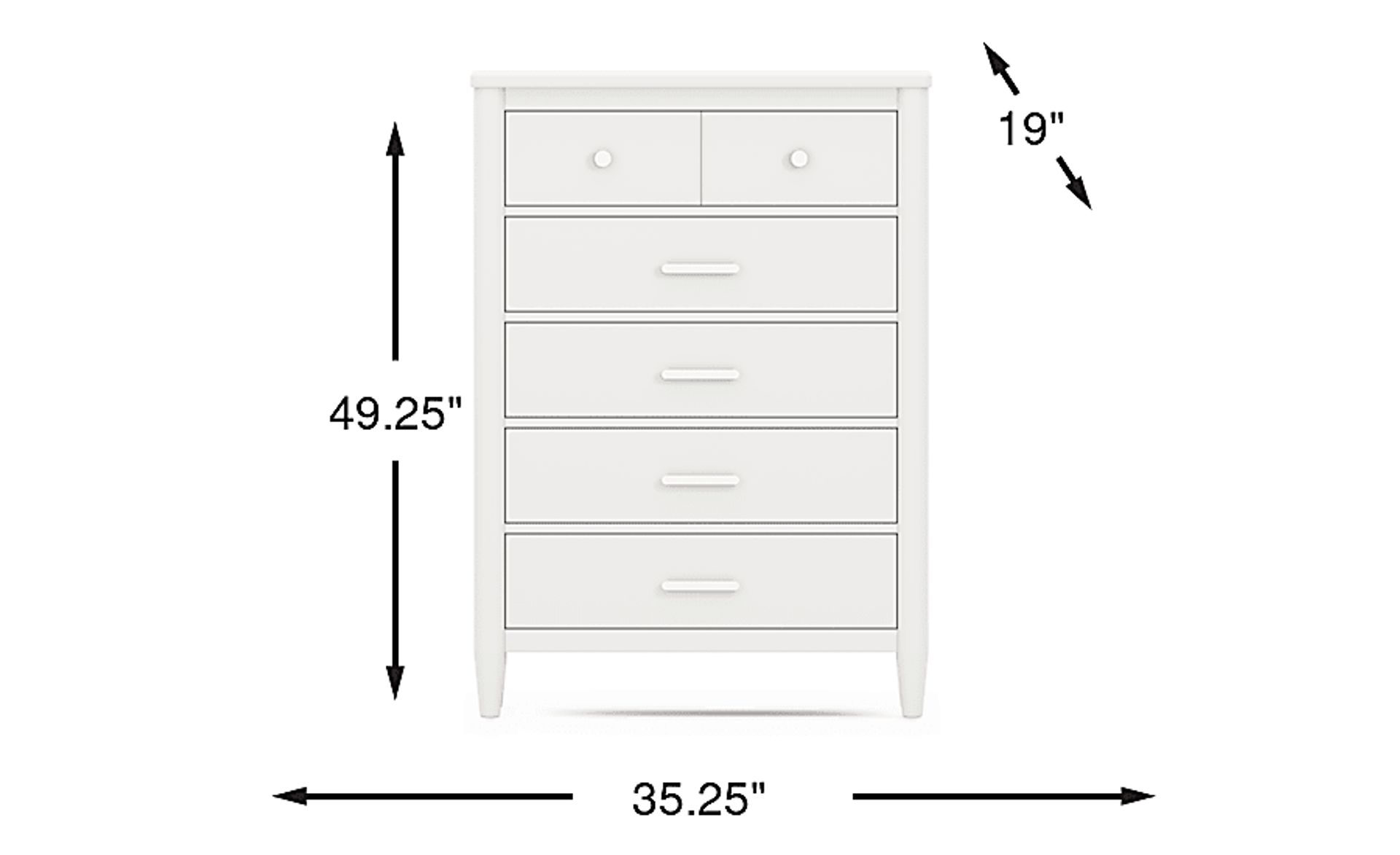 Dimension Image. Please refer to the Dimension Tab on this page for dimension details.