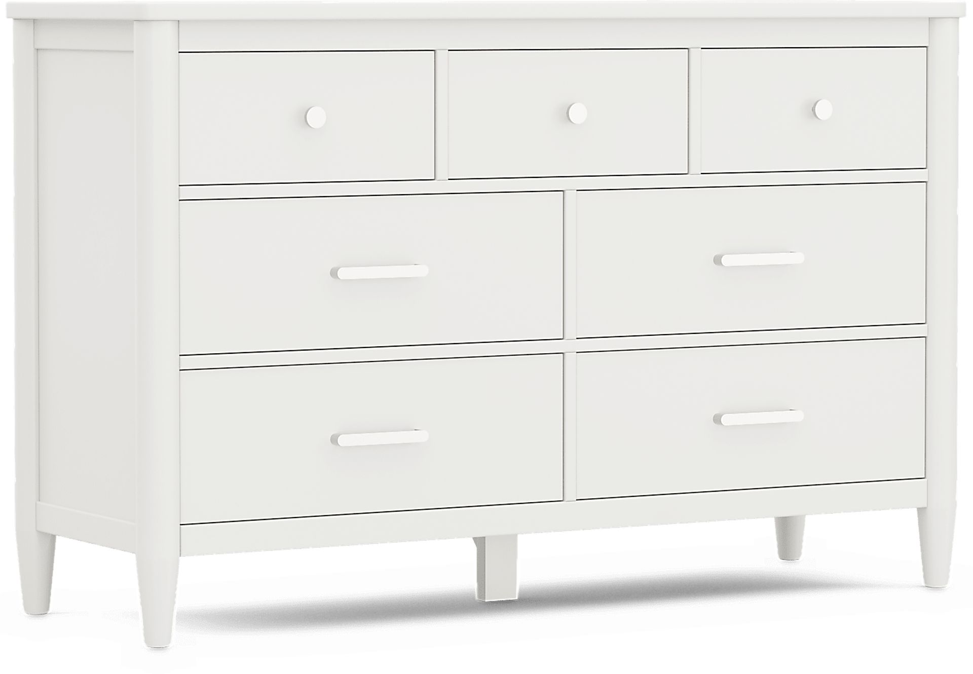 Kids Modern Colors White Dresser - Image 3