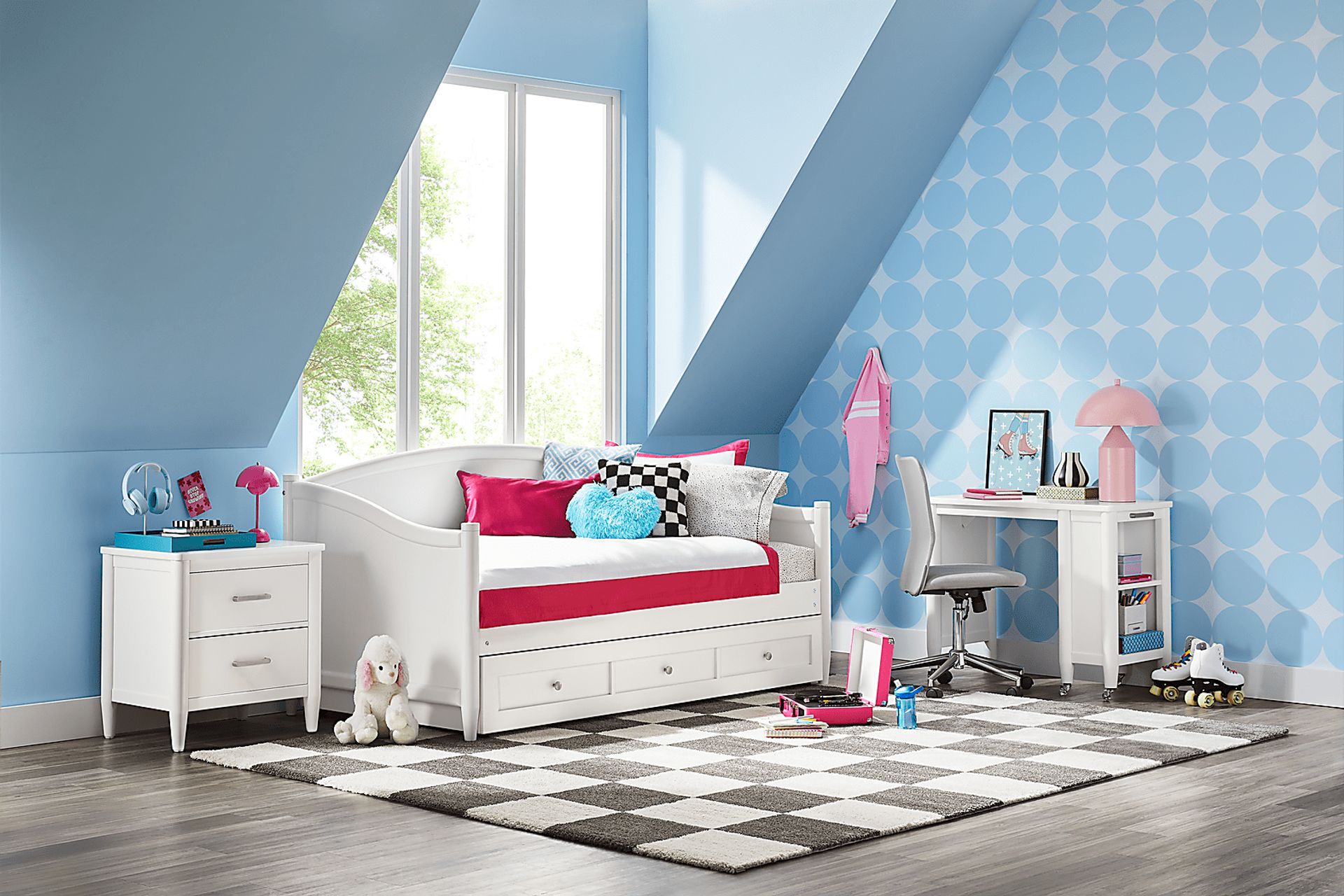 Kids Modern Colors White Full Daybed - Image 6