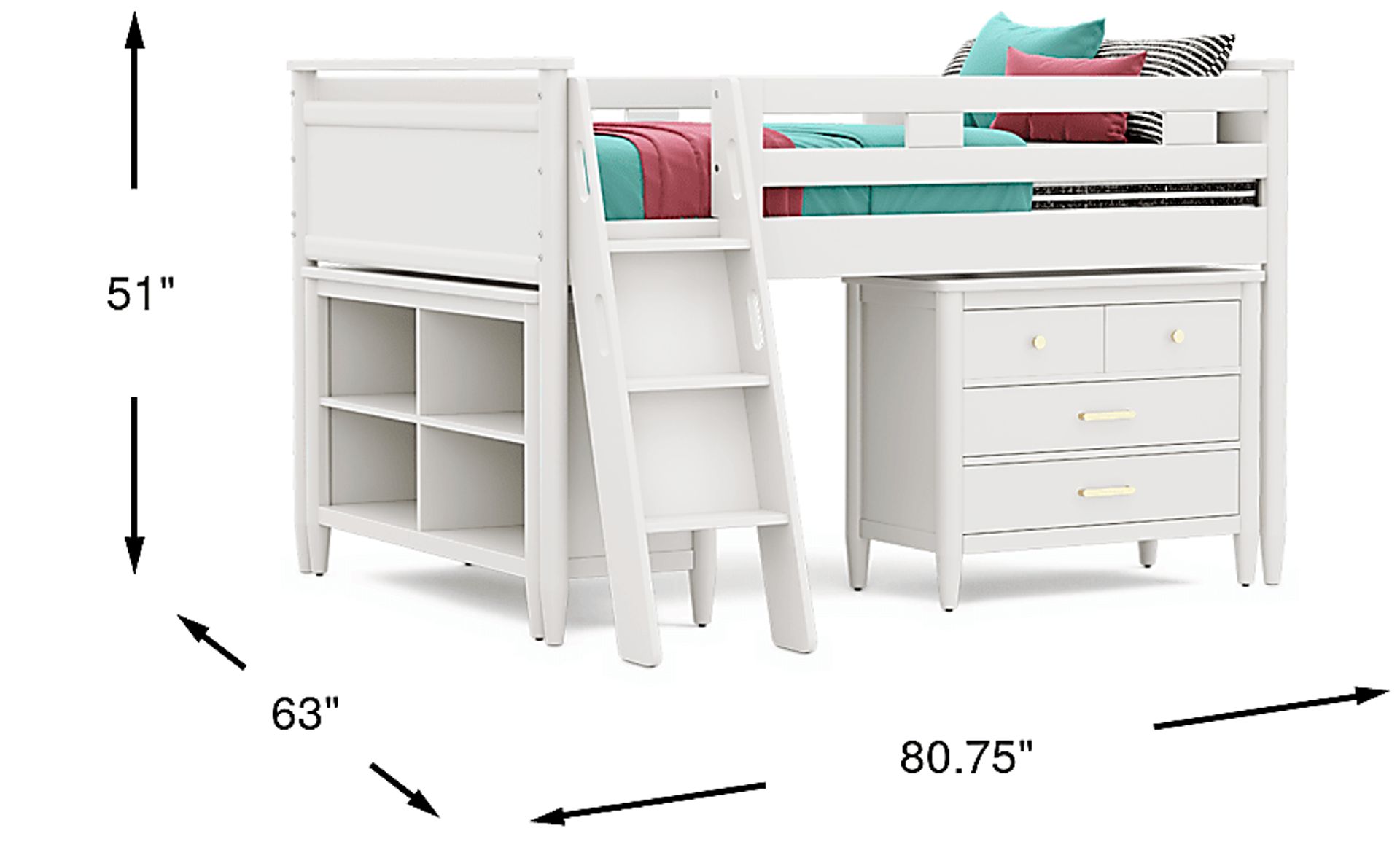 Dimension Image. Please refer to the Dimension Tab on this page for dimension details.