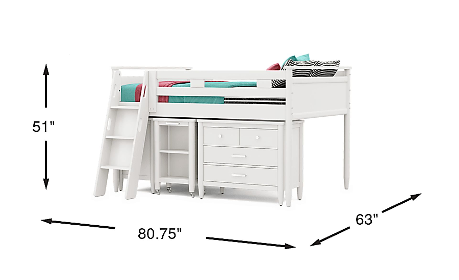 Dimension Image. Please refer to the Dimension Tab on this page for dimension details.