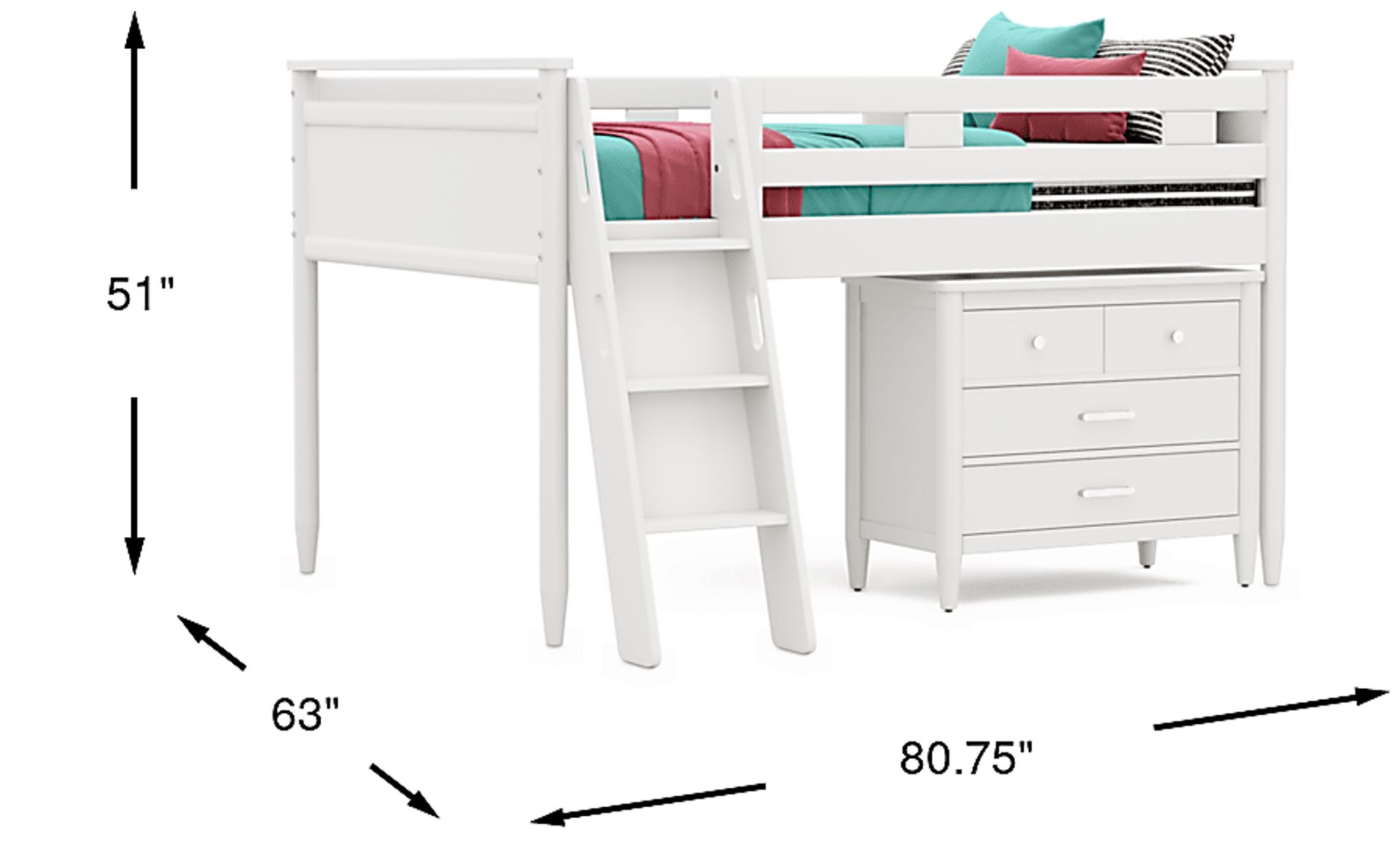 Dimension Image. Please refer to the Dimension Tab on this page for dimension details.