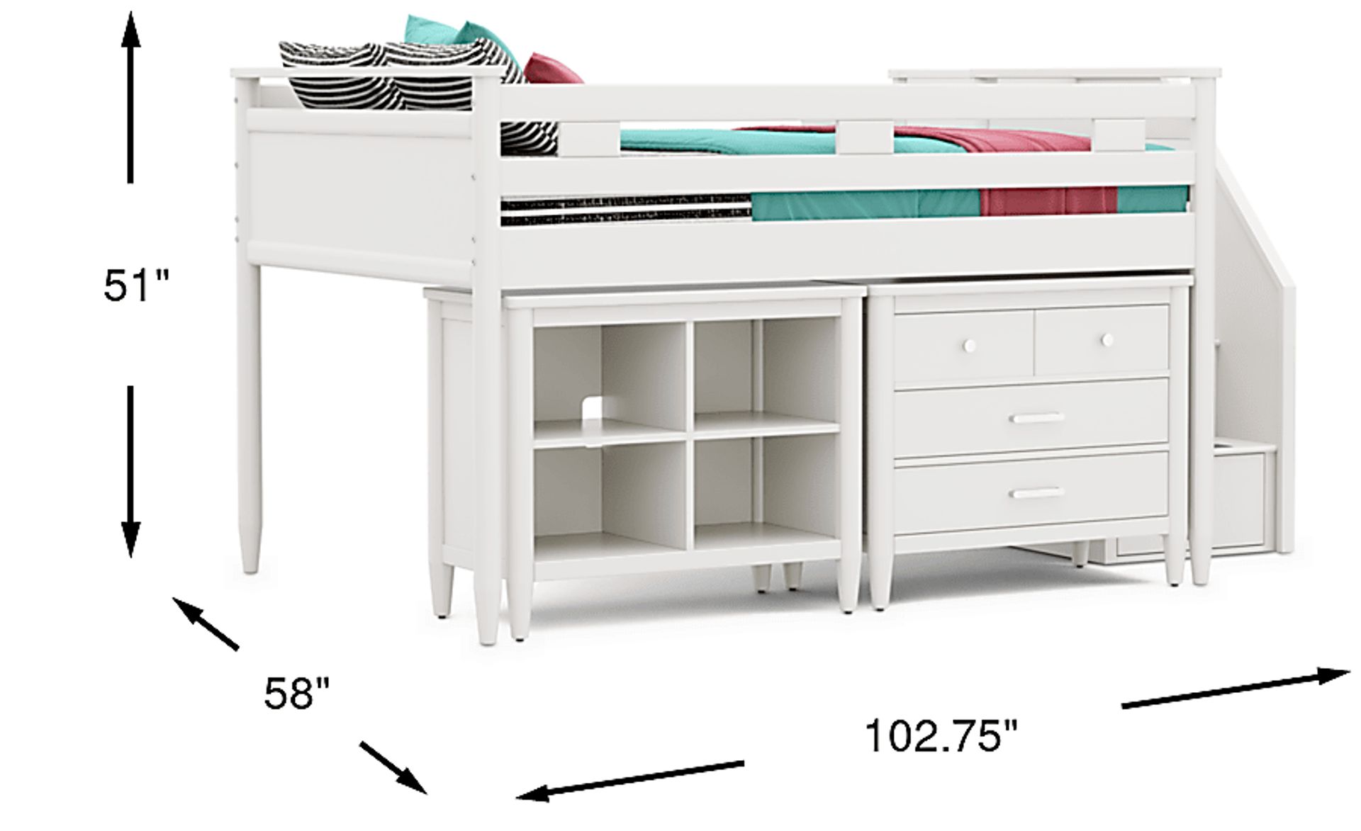 Dimension Image. Please refer to the Dimension Tab on this page for dimension details.