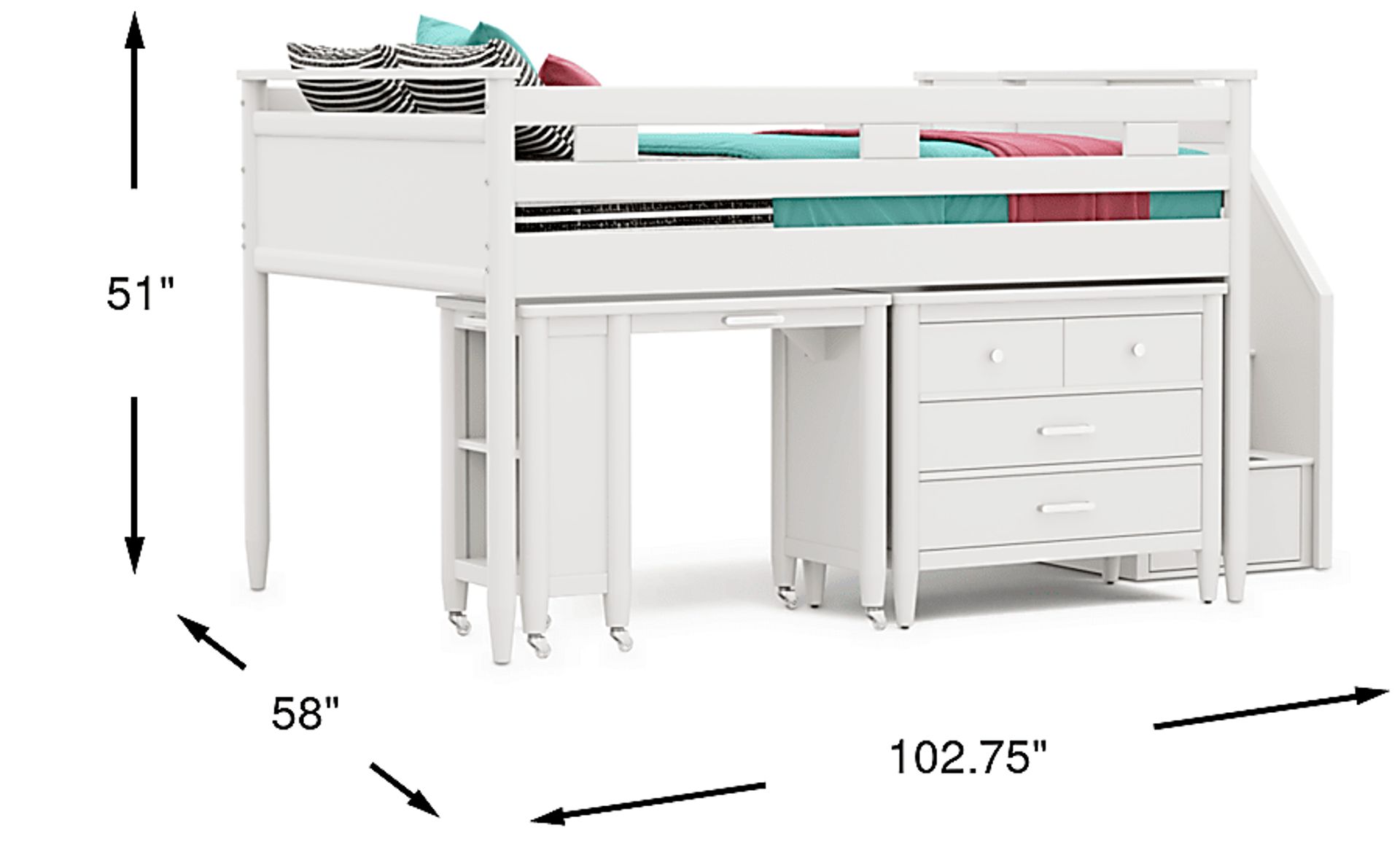 Dimension Image. Please refer to the Dimension Tab on this page for dimension details.