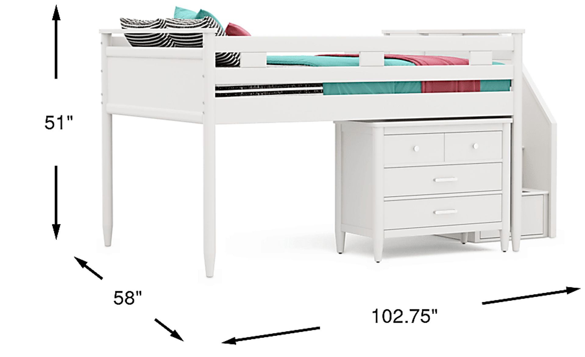 Dimension Image. Please refer to the Dimension Tab on this page for dimension details.