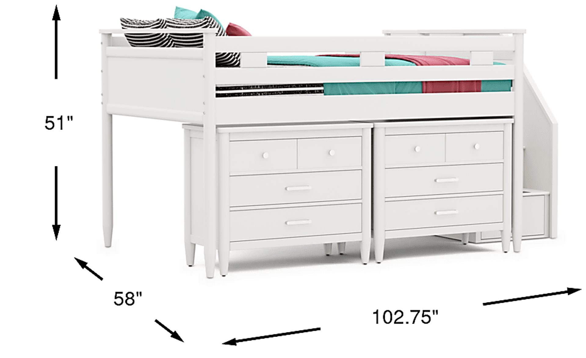 Dimension Image. Please refer to the Dimension Tab on this page for dimension details.