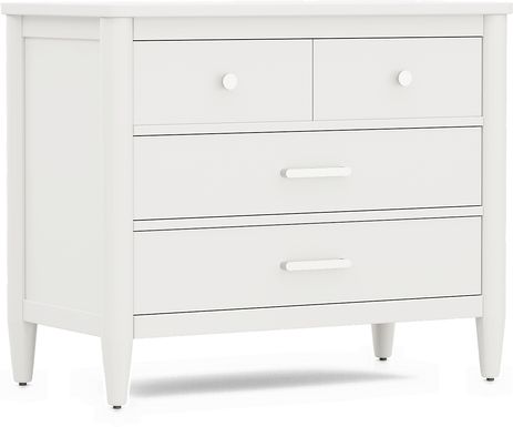 Kids Modern Colors White Loft Chest