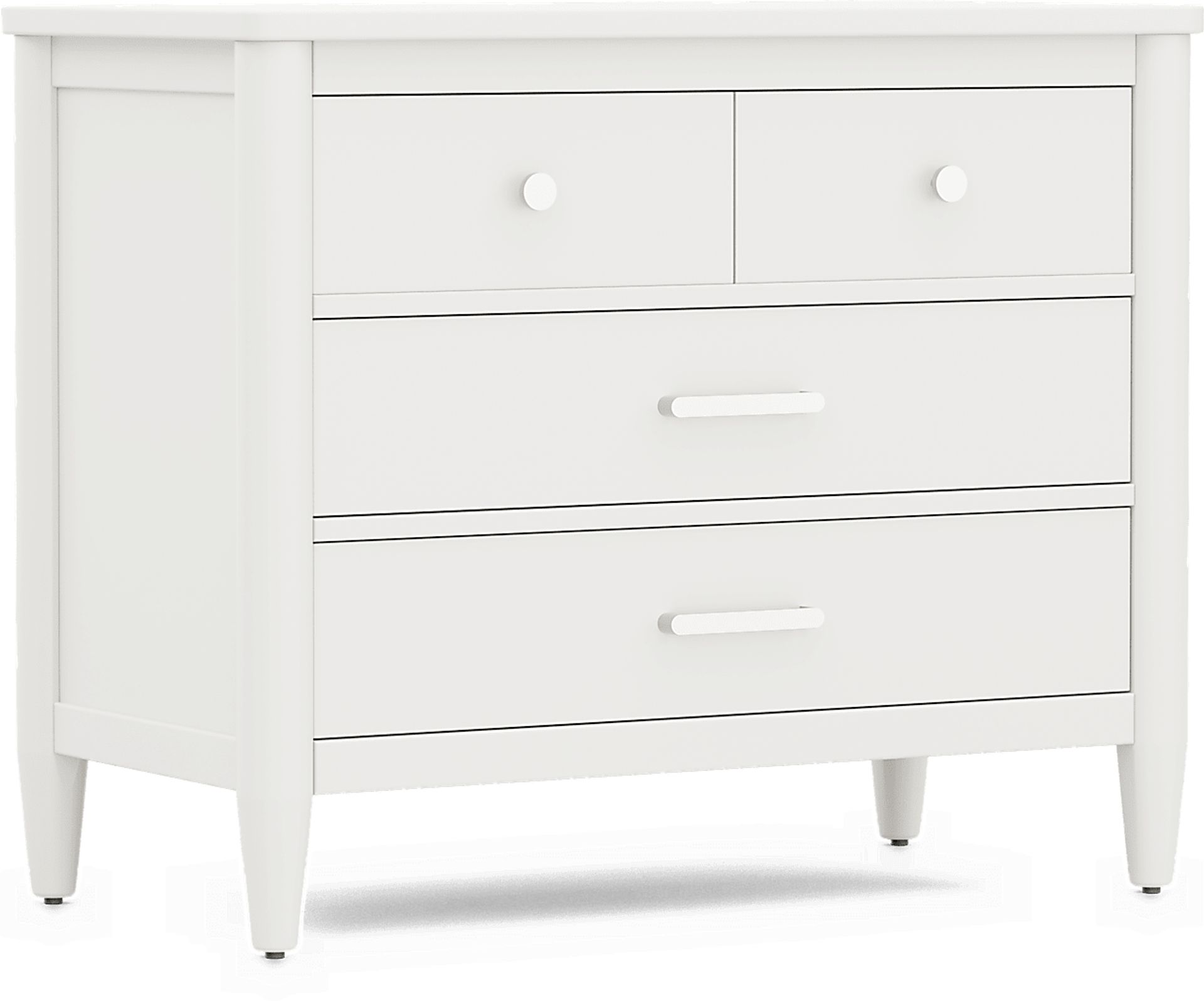 Kids Modern Colors White Loft Chest - Image 1