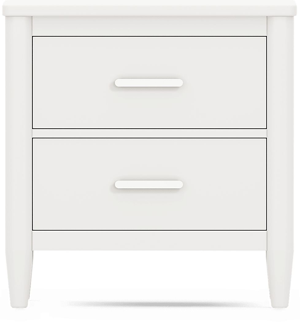 Kids Modern Colors White Nightstand
