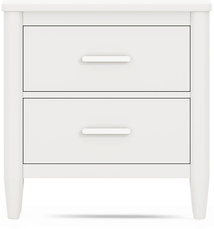 Kids Modern Colors White Nightstand