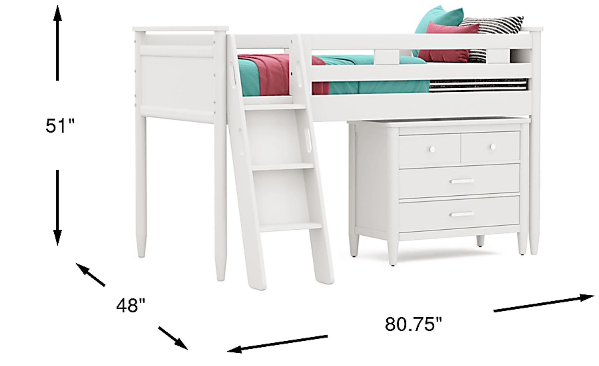Dimension Image. Please refer to the Dimension Tab on this page for dimension details.