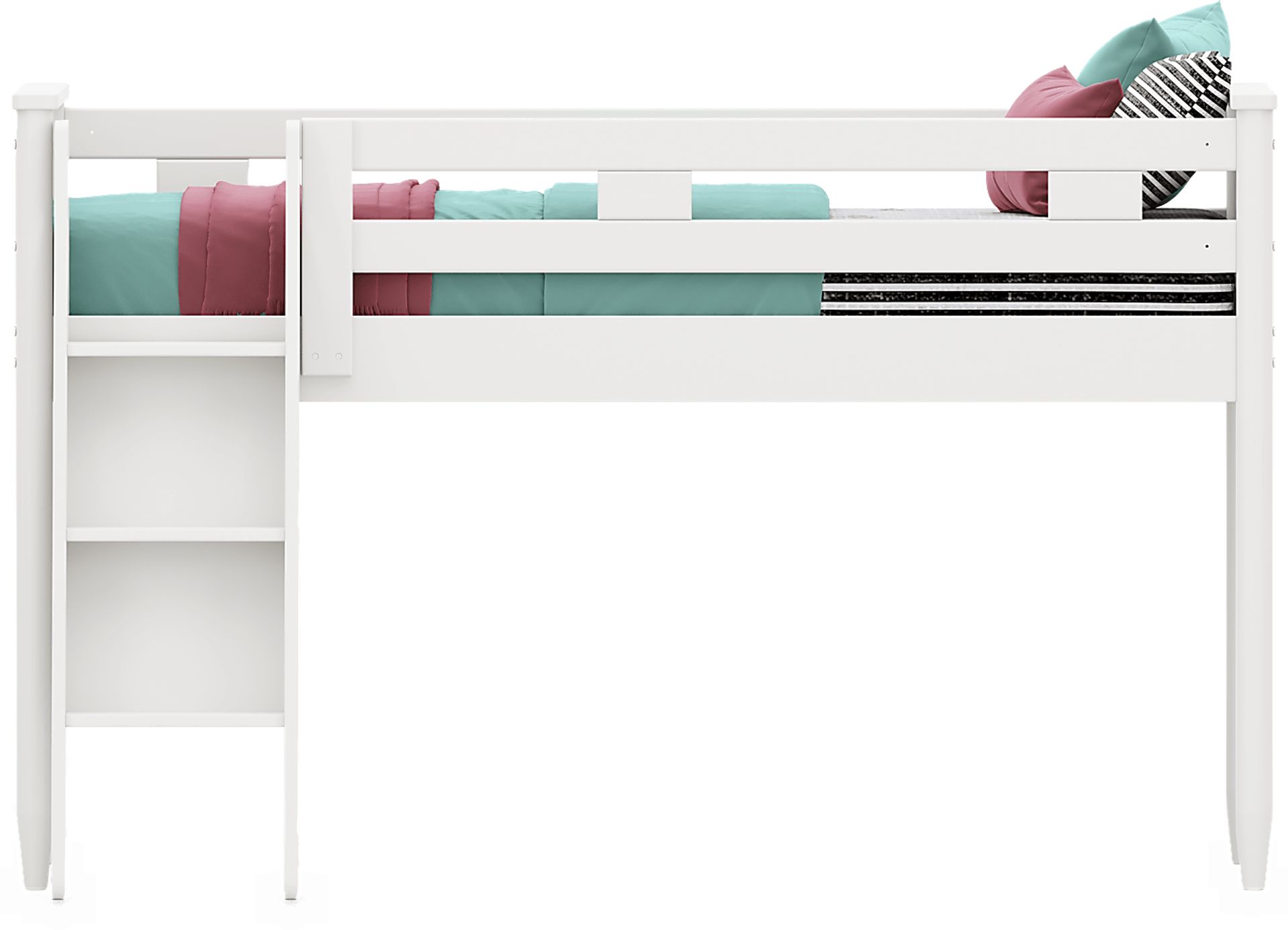 Kids Modern Colors White Twin Loft - Image 2