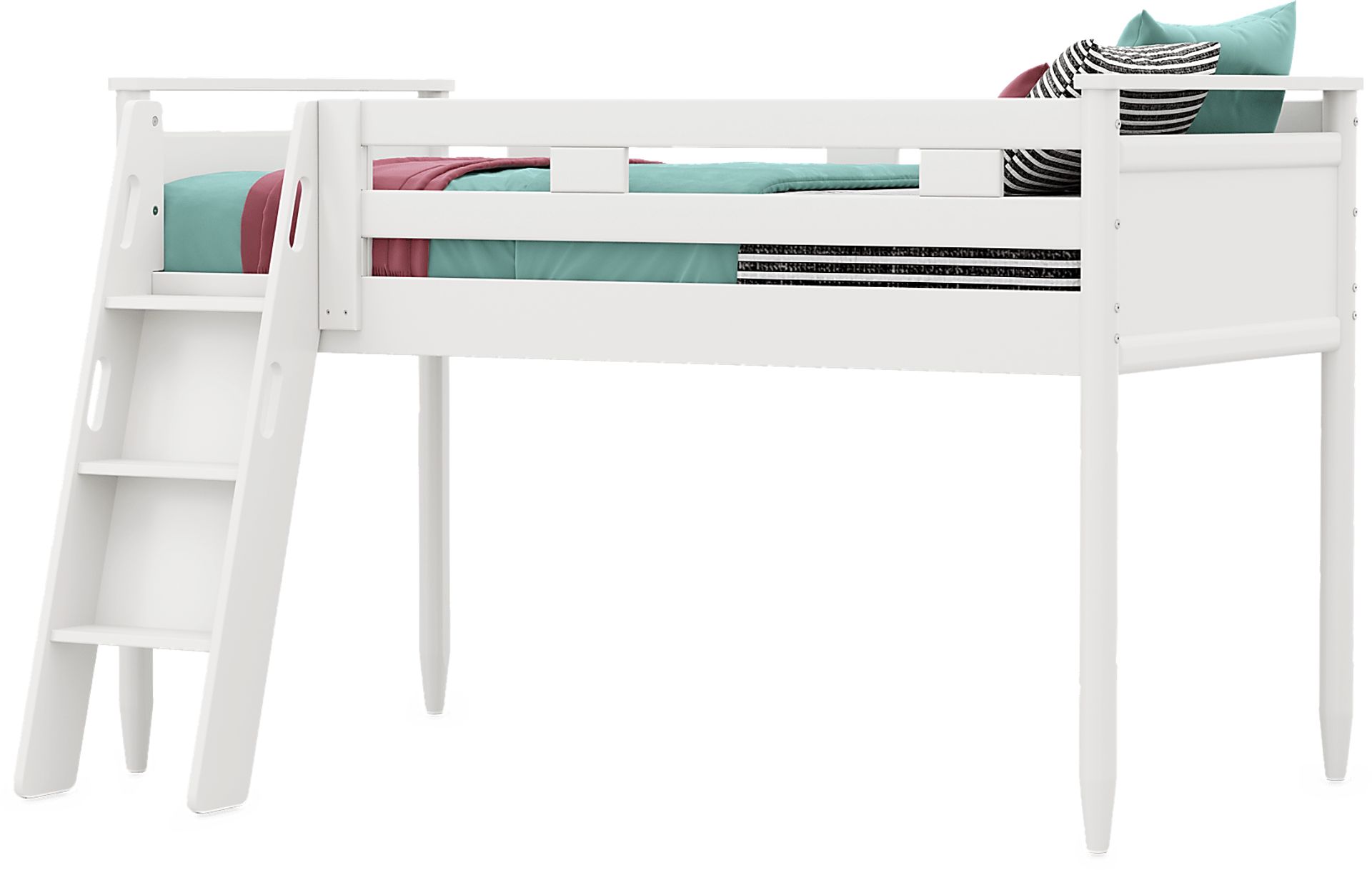 Kids Modern Colors White Twin Loft - Image 3