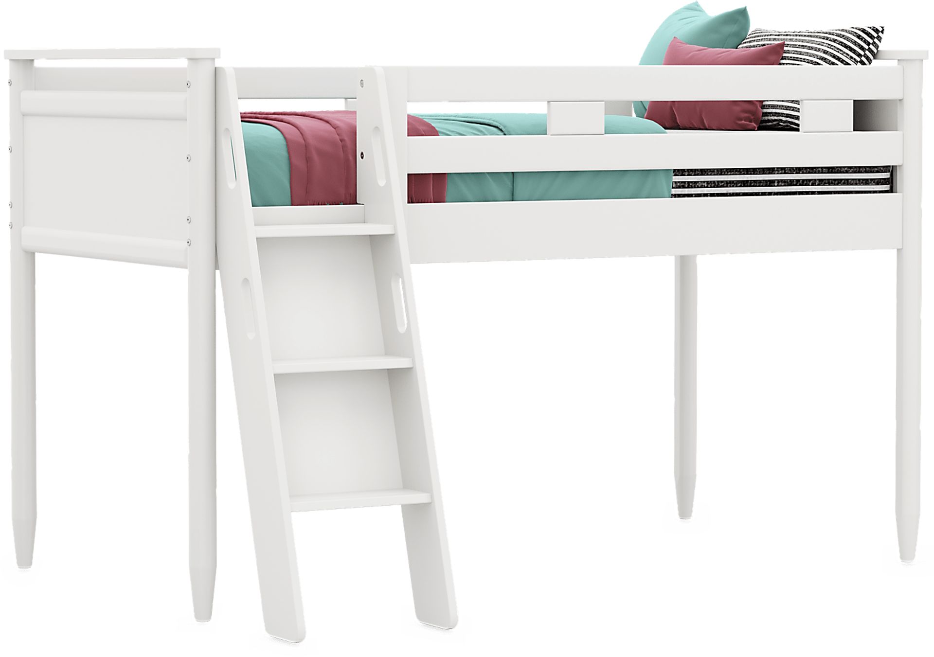 Kids Modern Colors White Twin Loft - Image 1