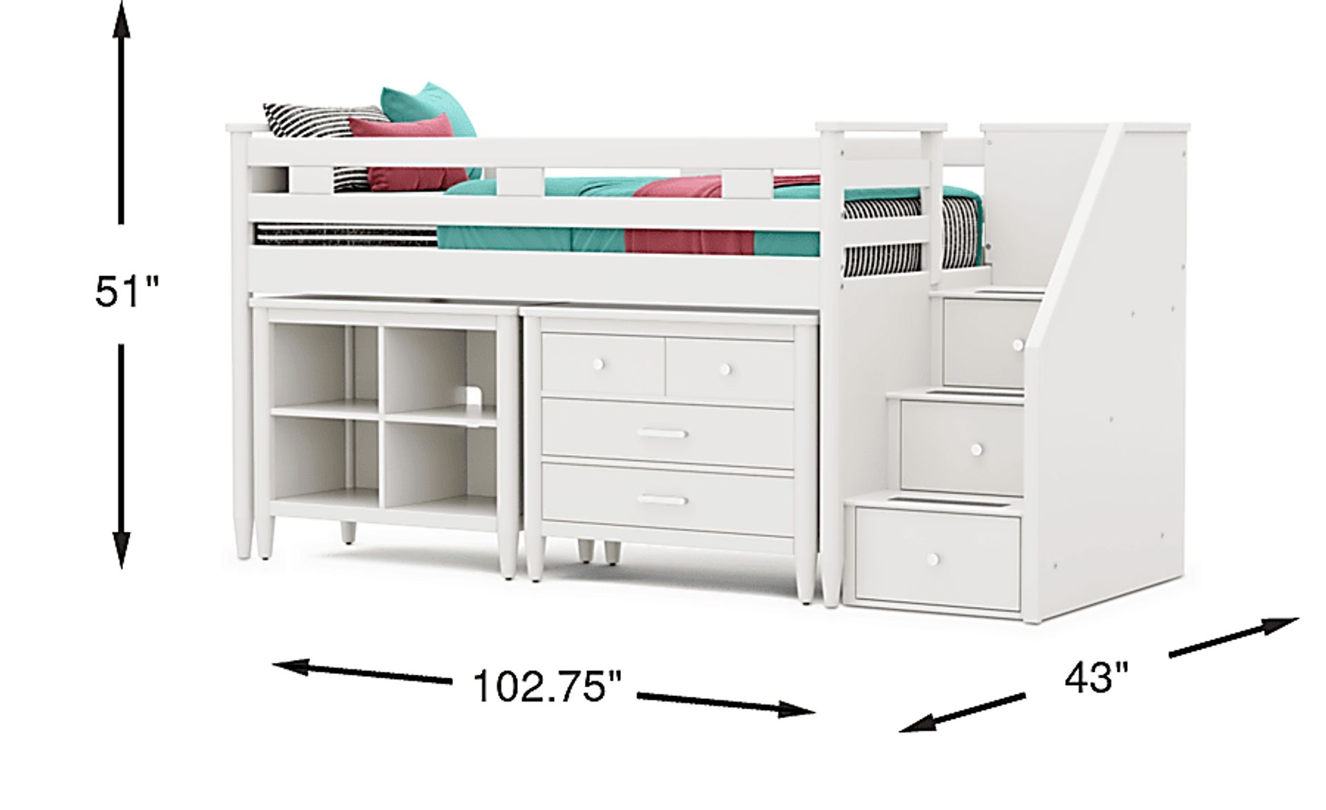 Dimension Image. Please refer to the Dimension Tab on this page for dimension details.