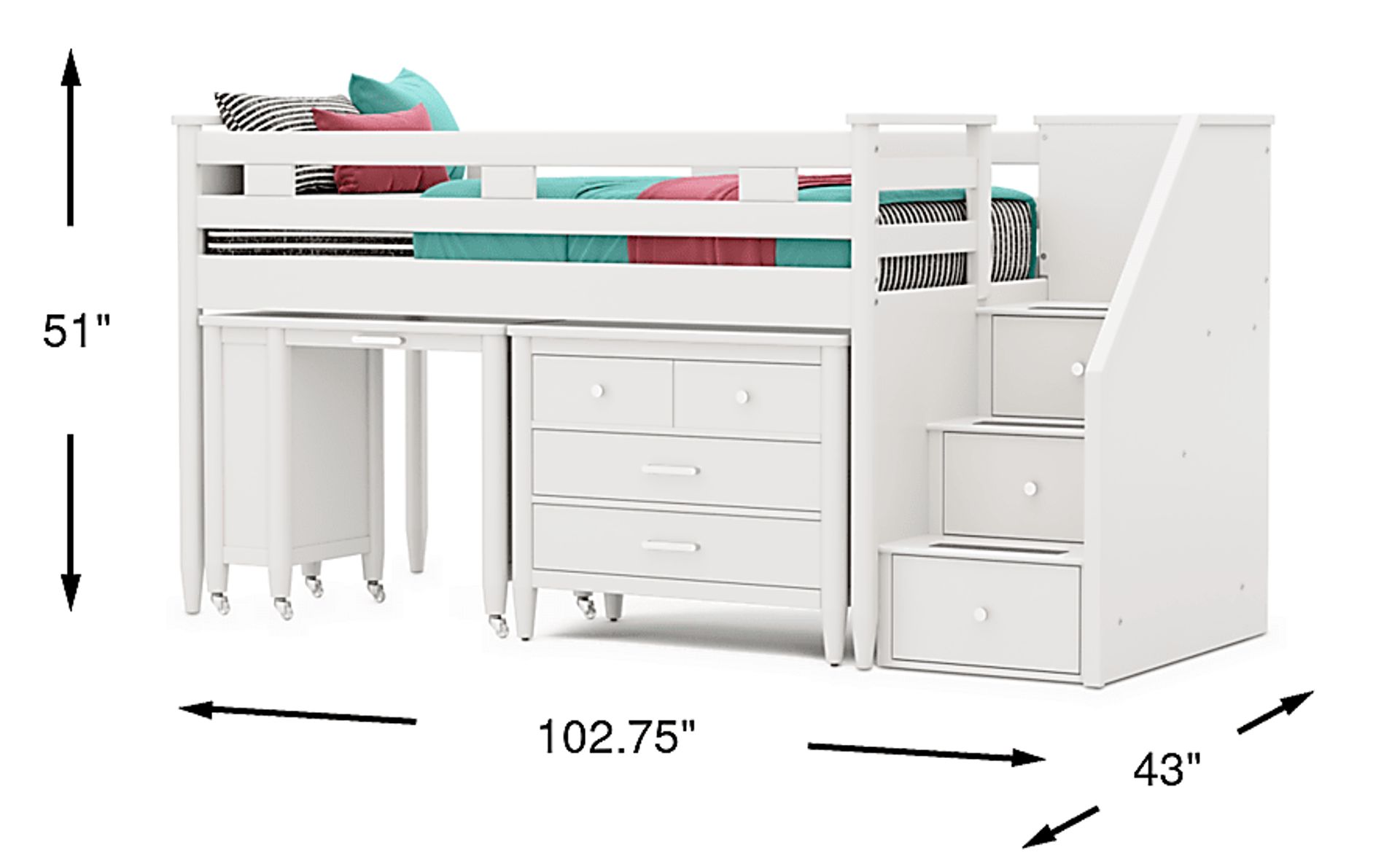 Dimension Image. Please refer to the Dimension Tab on this page for dimension details.