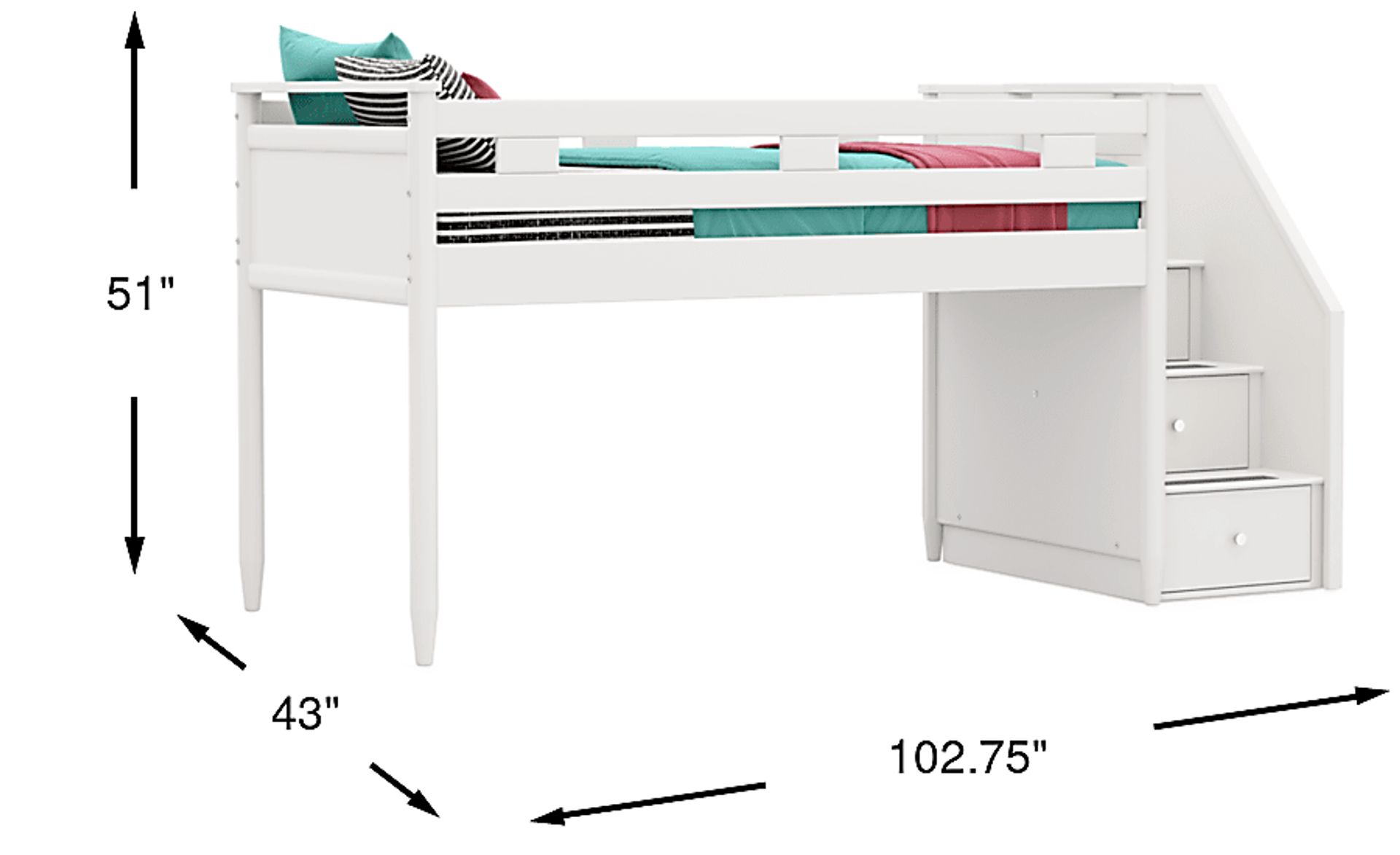 Dimension Image. Please refer to the Dimension Tab on this page for dimension details.