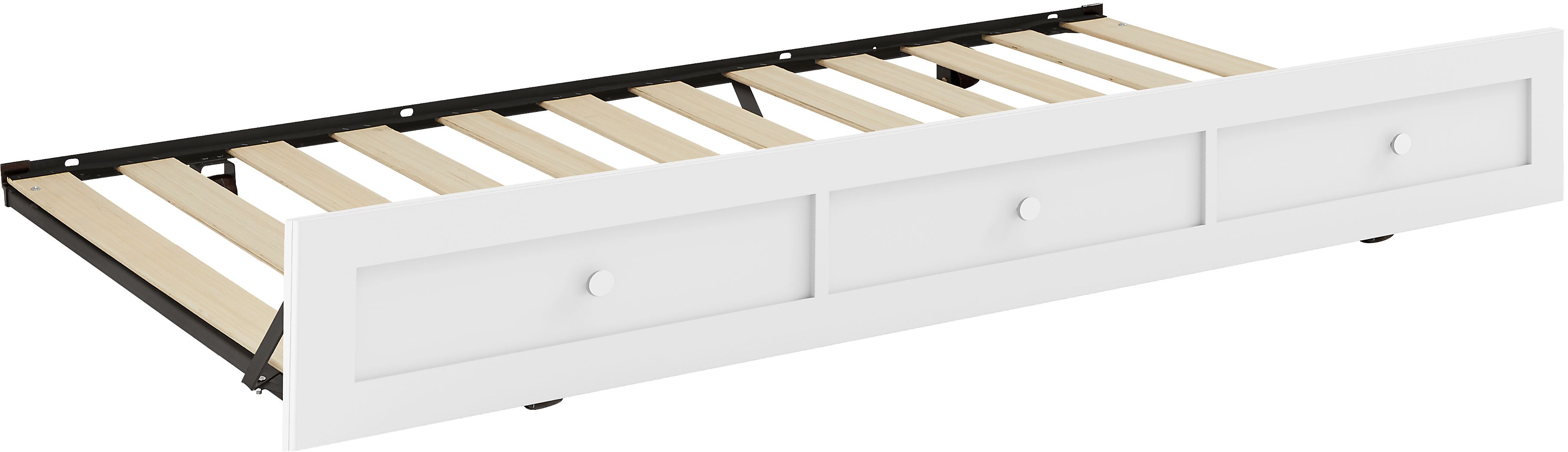 Kids Modern Colors White Twin Trundle