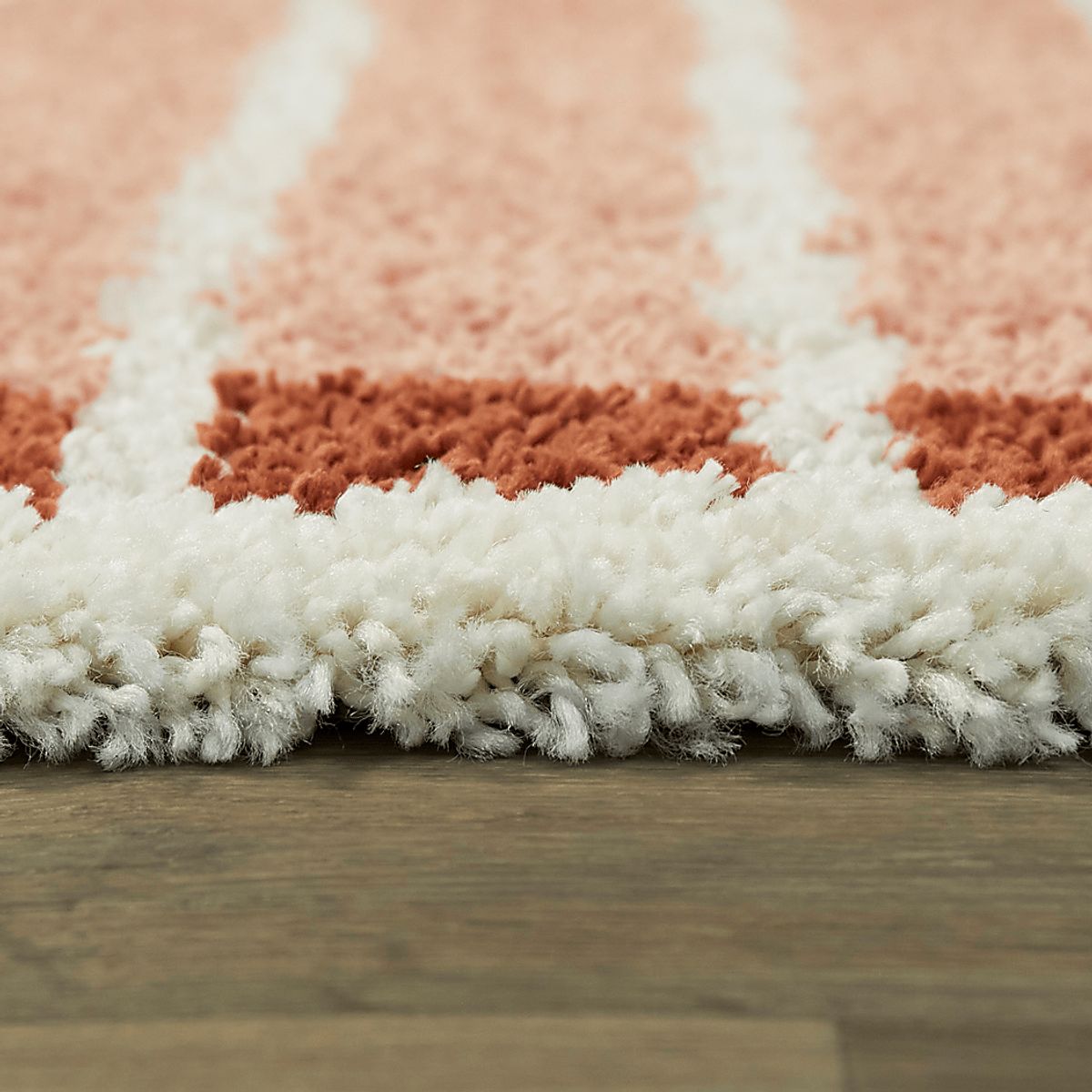 Modern Rainbow Pink Polypropylene Fabric Rug | Rooms to Go