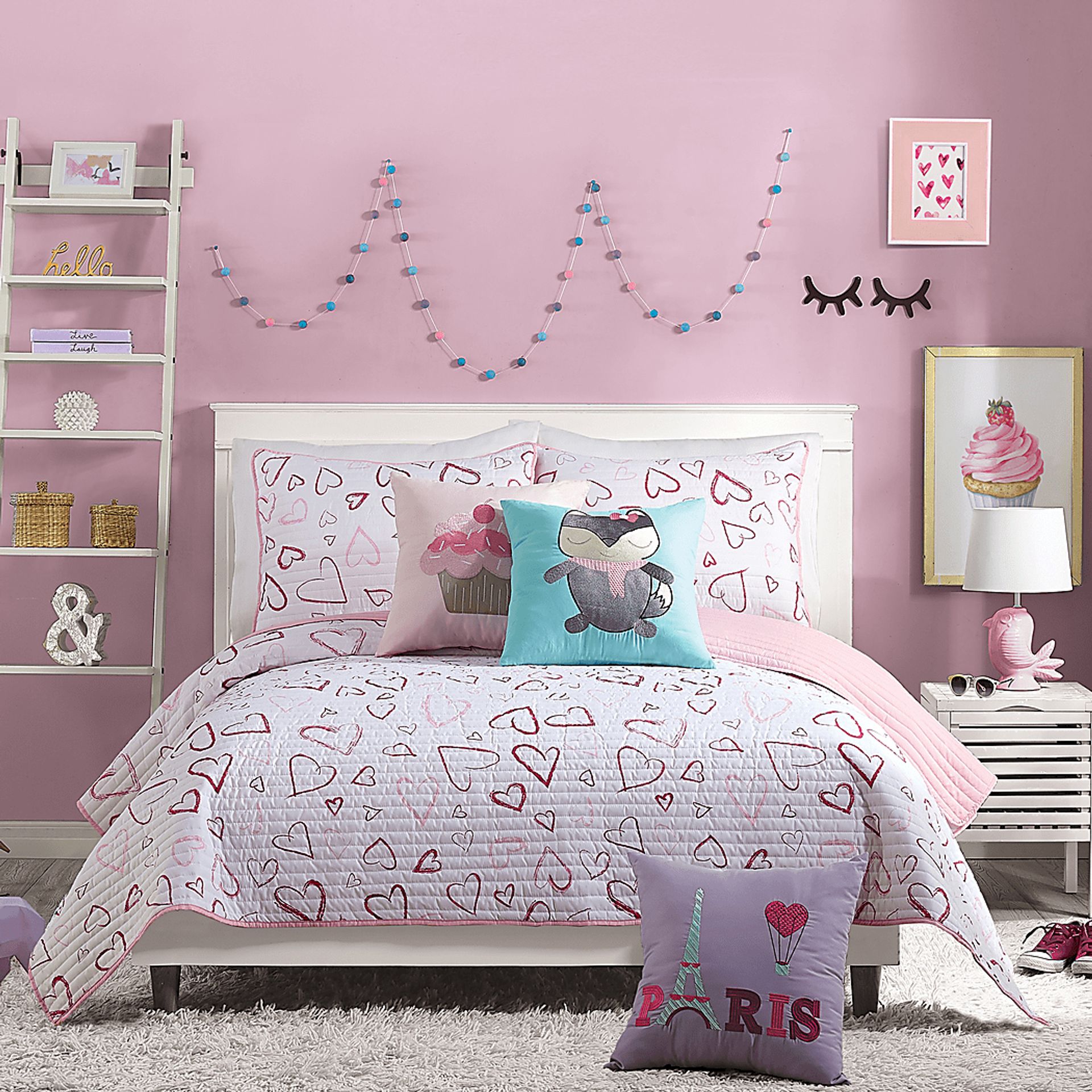 Kids Monfreya Pink Full/Queen Quilt - Image 1