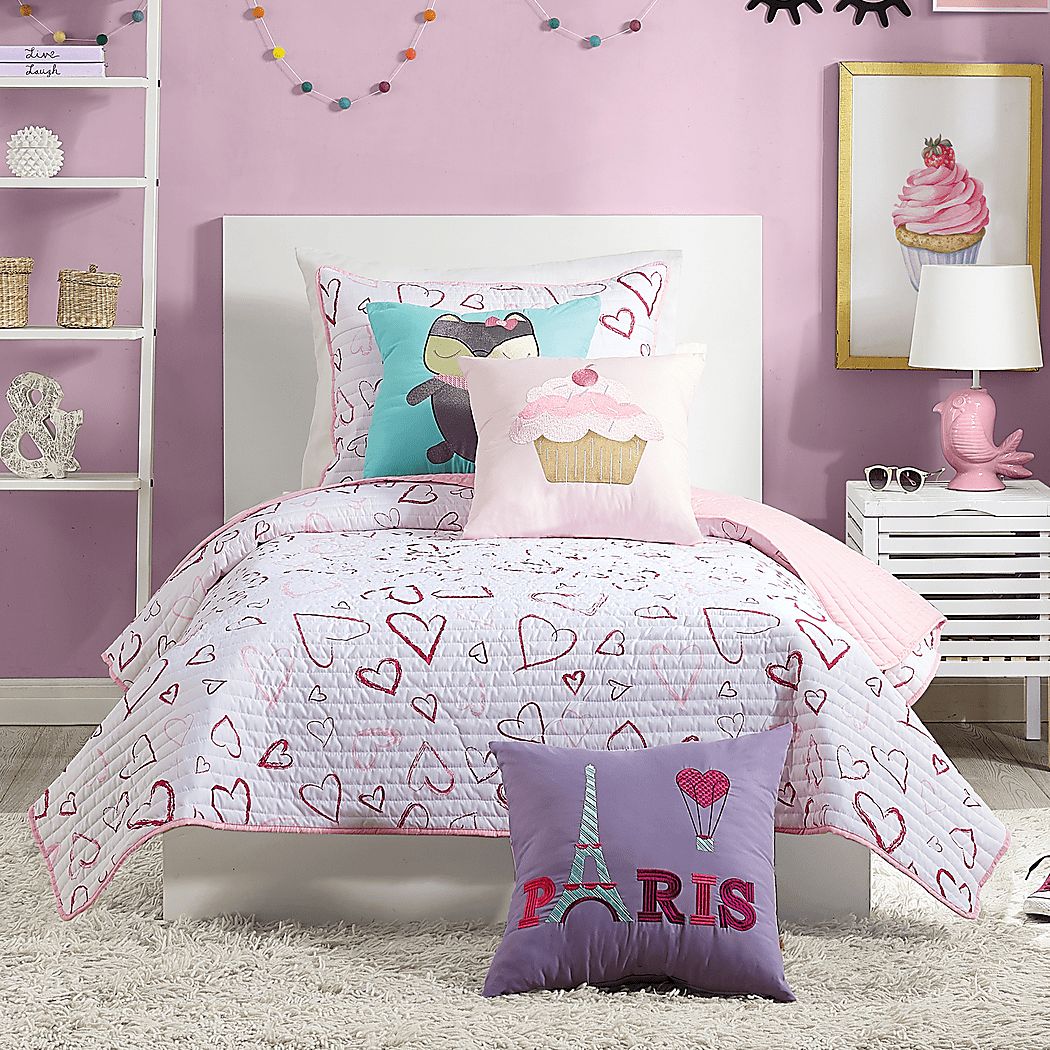 Kids Monfreya Pink Twin Quilt Rooms To Go