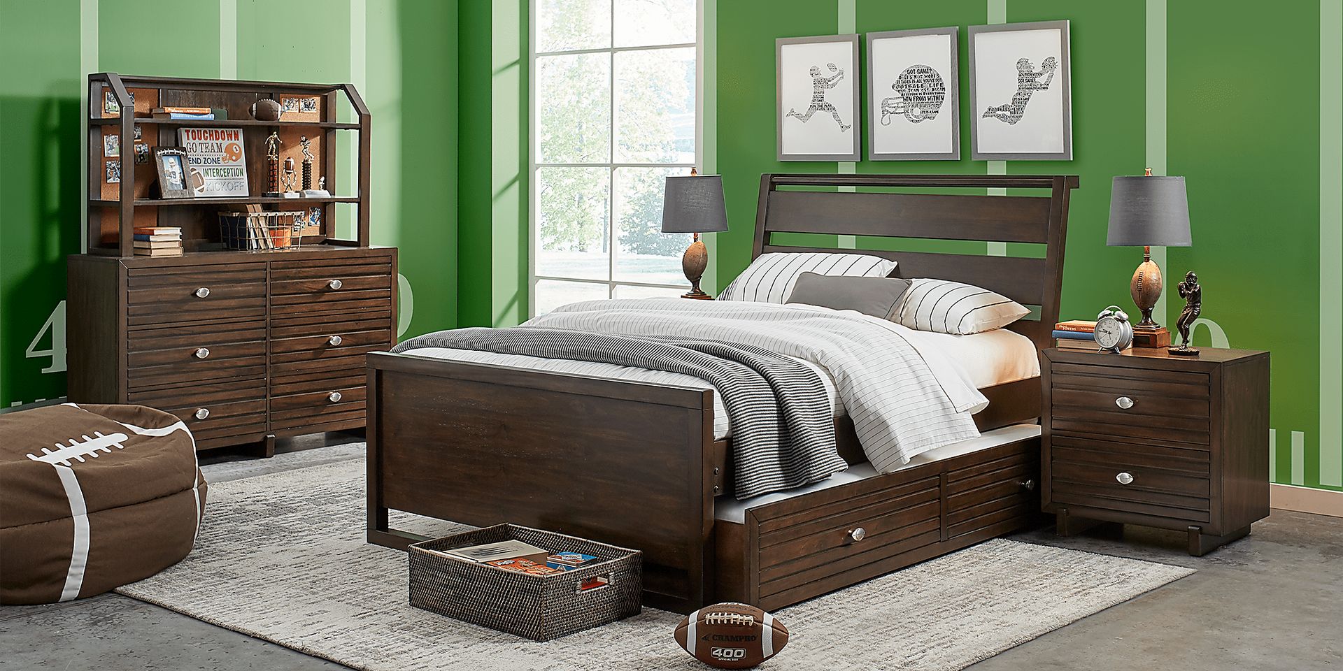 Kids Monroe Valley Brown 5 Pc Twin Panel Bedroom - Image 1